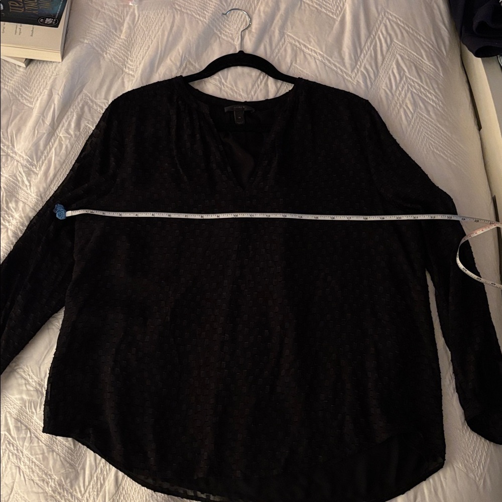 J. Crew Silk Blend Clip Dot Blouse - Picture 5 of 9